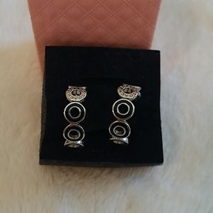 Coach sterling hoop earrings